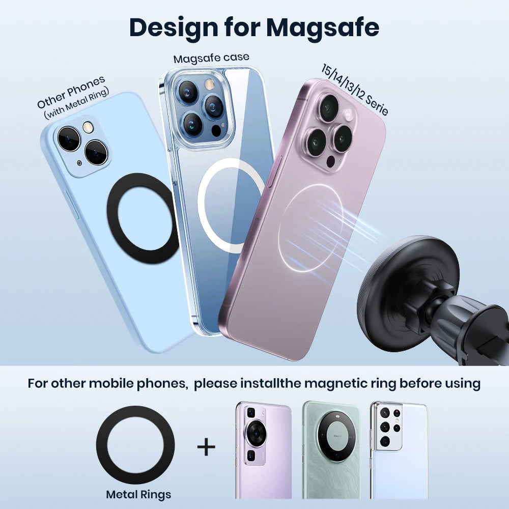 Phone holder with phone attached