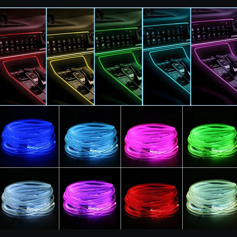 LED strip glow effect