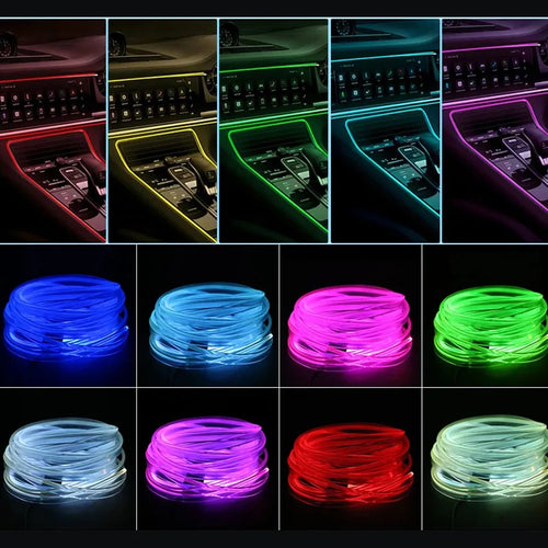 LED strip glow effect