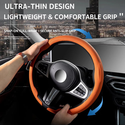 Steering Wheel Cover installed