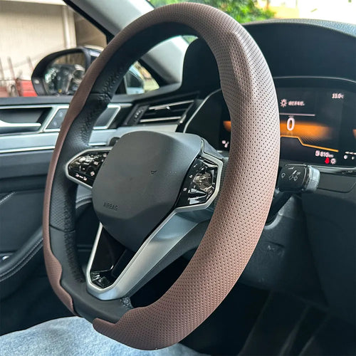 Leather Steering Wheel Cover
