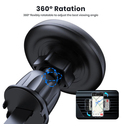 Magnetic Car Phone Holder for Secure, One-Hand Convenience